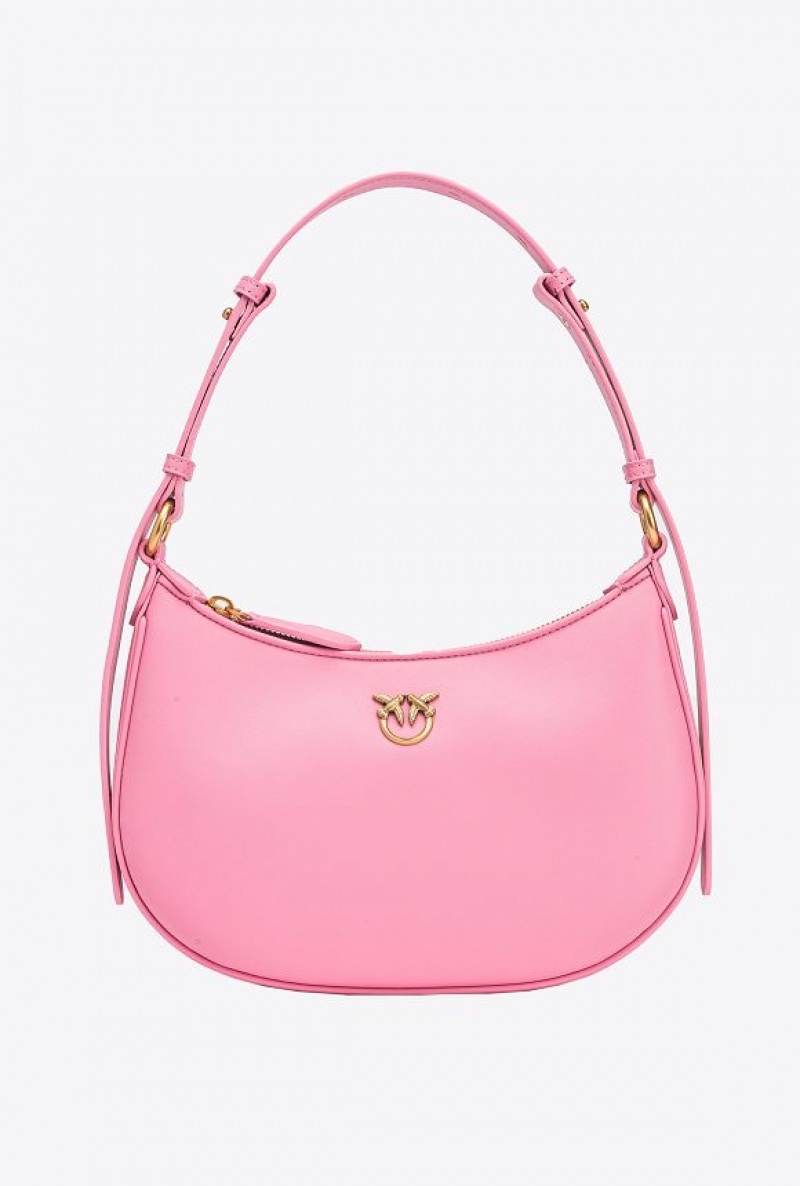 Pinko Mini Love Bag Half Moon Simply MARINE PINK-ANTIQUE GOLD | SN-PKO32465