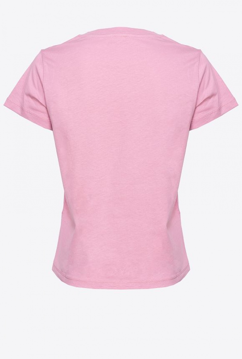 Pinko Mini-logo T-shirt ORCHID SMOKE | SN-PKO33268