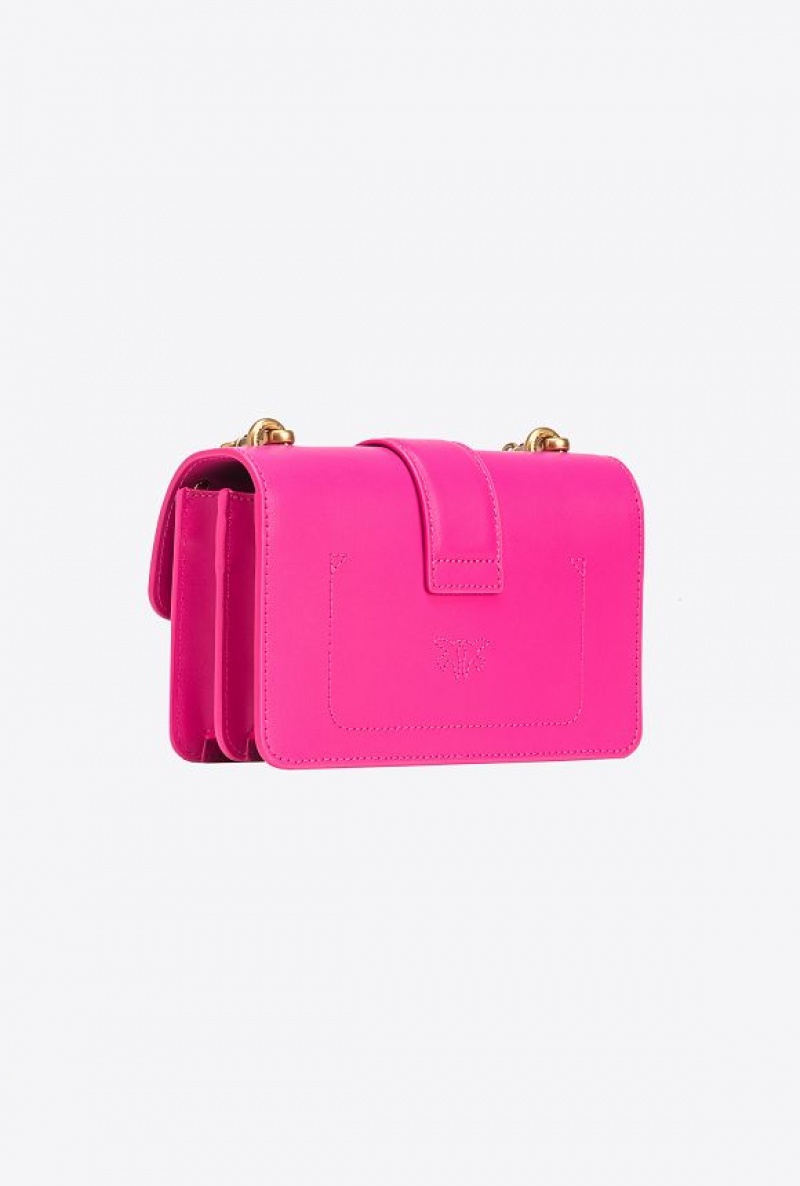 Pinko Mini Love Bag One Painted Studs PINKO PINK-ANTIQUE GOLD | SN-PKO32769