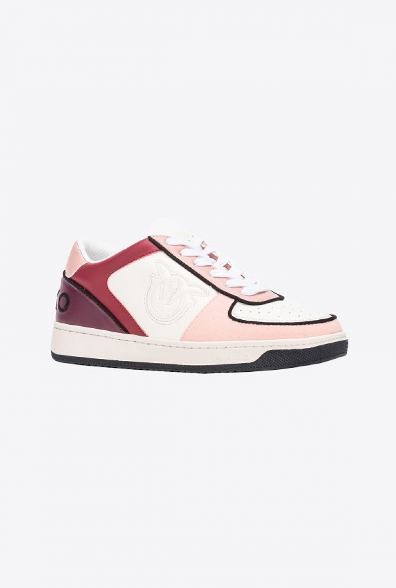 Pinko Pinko Basketball Sneakers | Acbc WHITE/PINK/RED | SN-PKO34132