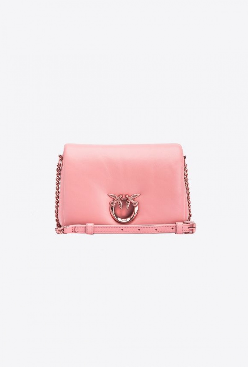 Pinko Pinko Galleria Nappa Leather Baby Love Bag Click Puff PINK-PINKISH BEIGE-BLOCK COLOUR | SN-PKO32688