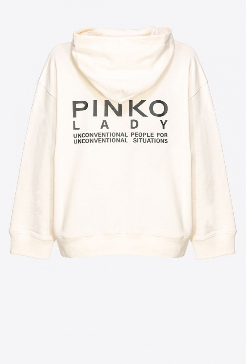 Pinko Pinko Lady Hoodie WINTER WHITE | SN-PKO33476