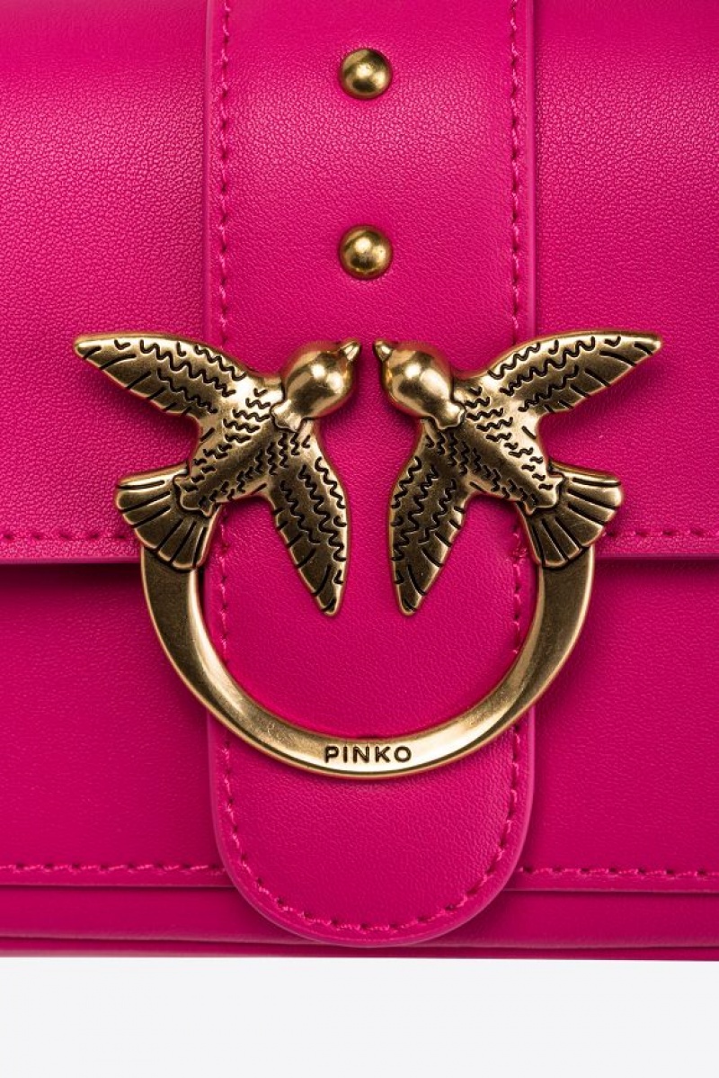 Pinko Pocket Love Bag One Simply PINKO PINK-ANTIQUE GOLD | SN-PKO32779