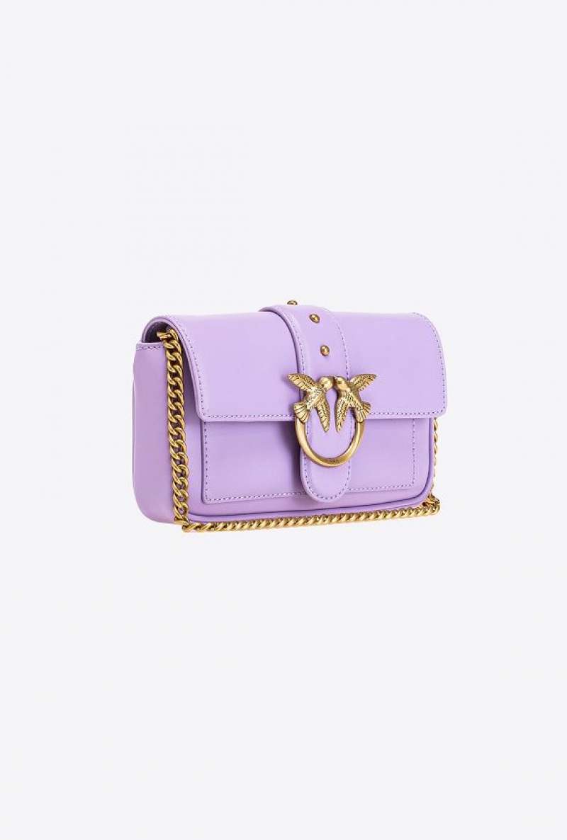 Pinko Pocket Love Bag One Simply PURPLE TULIP-ANTIQUE GOLD | SN-PKO32455