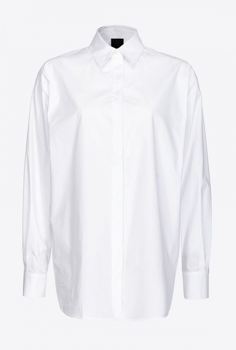 Pinko Poplin Shirt BRIGHT WHITE | SN-PKO33167