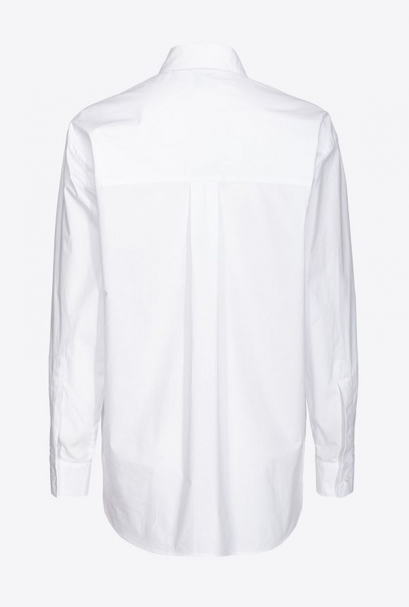 Pinko Poplin Shirt BRIGHT WHITE | SN-PKO33167