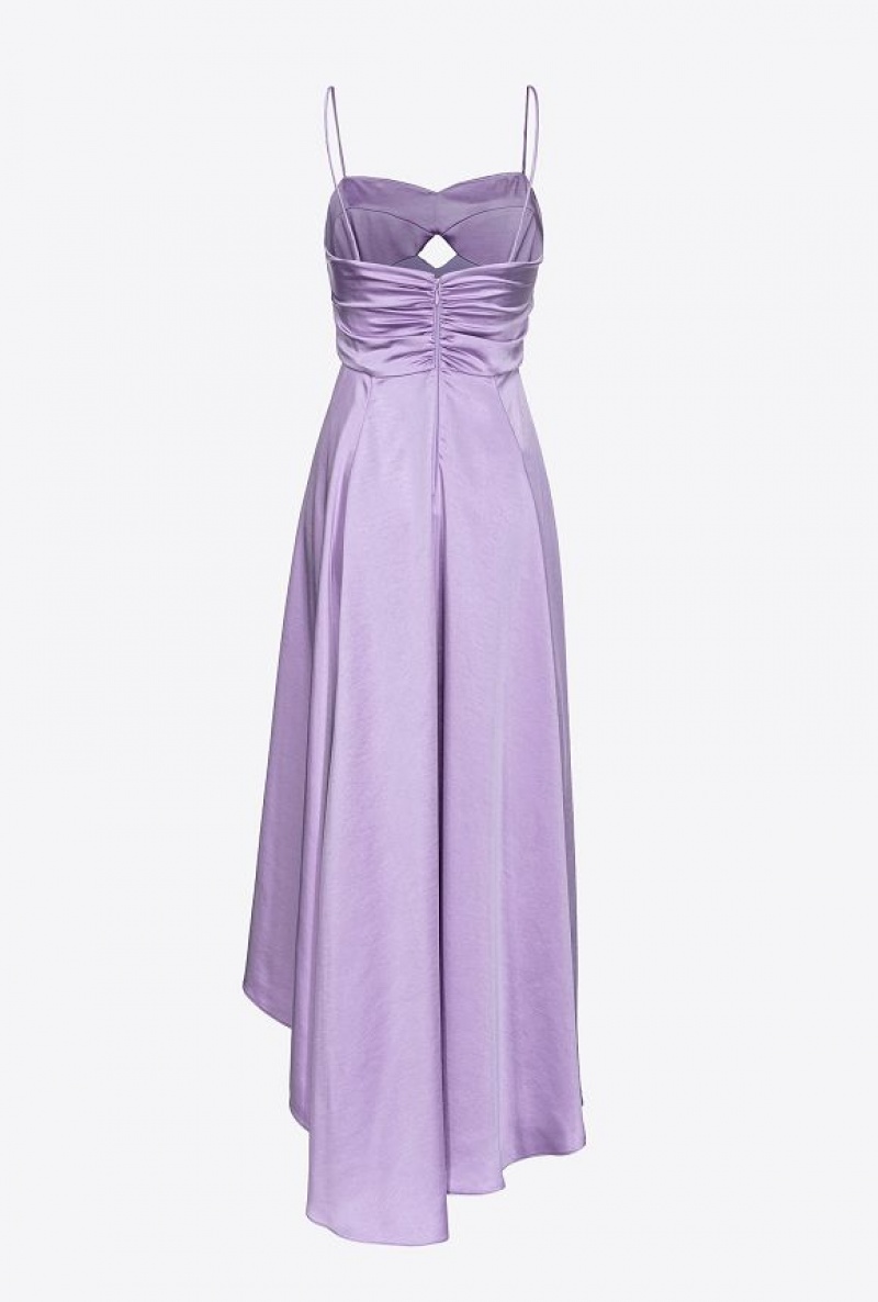 Pinko Satin Lingerie Dress LISIANTHUS LILAC | SN-PKO33035