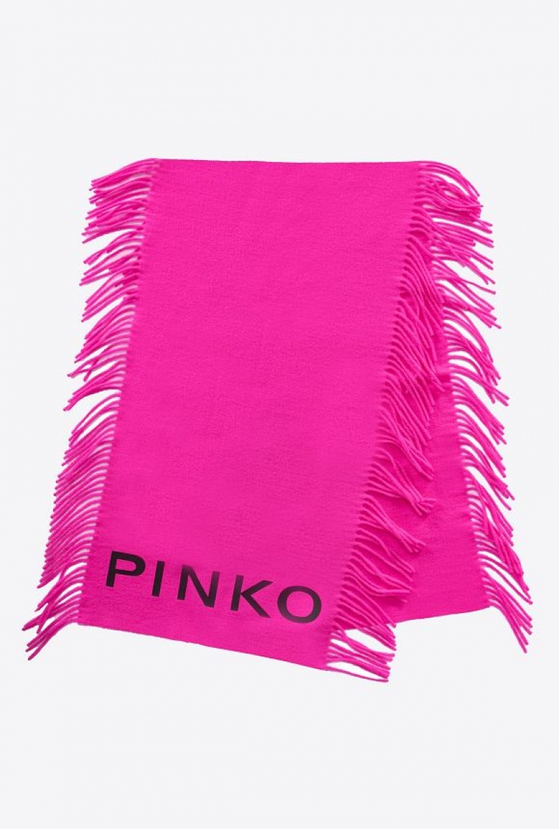 Pinko Scarf With Fringing BEETROOT | SN-PKO34388