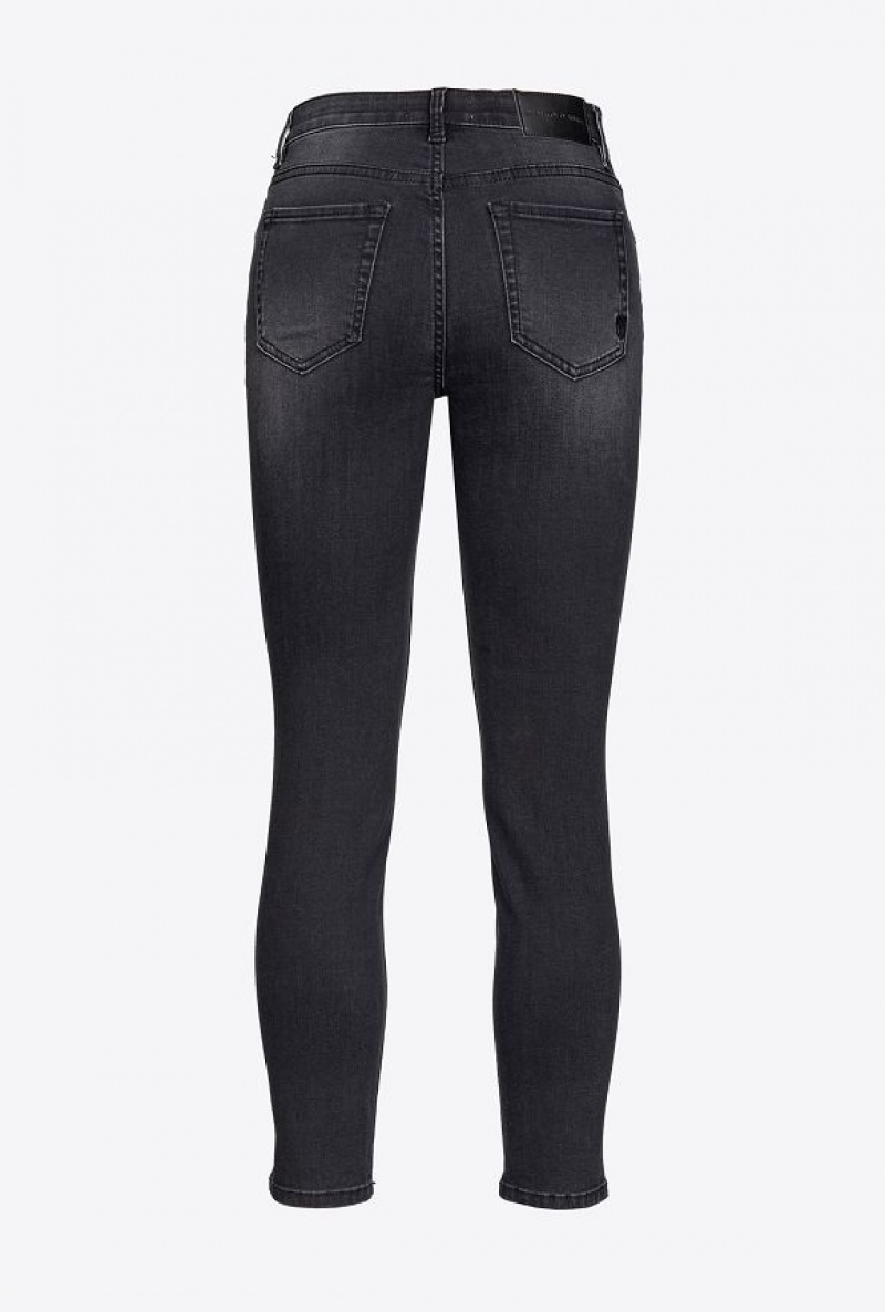 Pinko Skinny Black Stretch Denim Jeans LIMO BLACK | SN-PKO34011