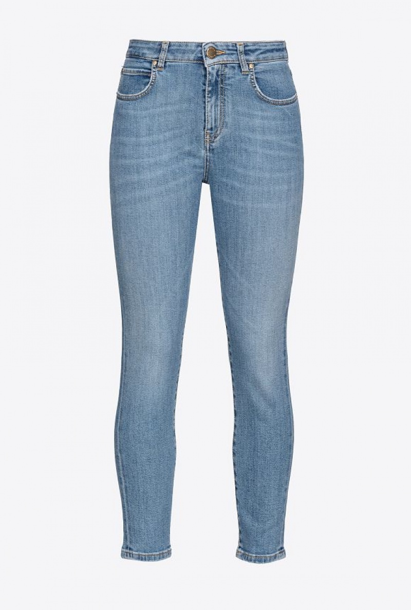 Pinko Skinny Stretch Denim Jeans MID WASH | SN-PKO34010