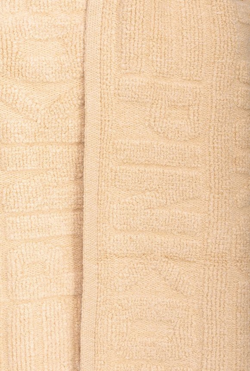 Pinko Terry-stitched Scarf BEIGE-NOUGAT | SN-PKO34393