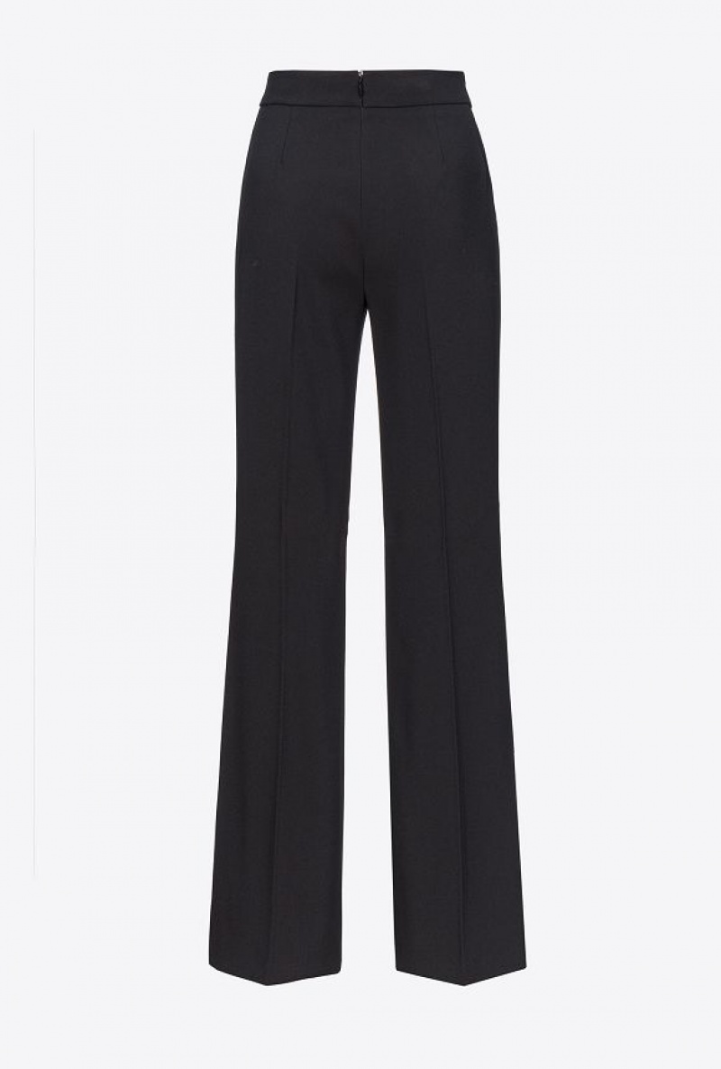 Pinko Trousers With Golden Buttons LIMO BLACK | SN-PKO33964