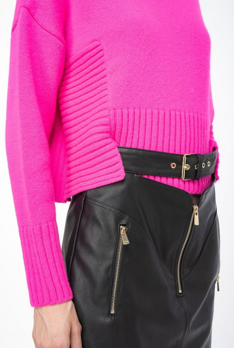 Pinko Wool And Cashmere Sweater PINK LIGHTNING | SN-PKO33545