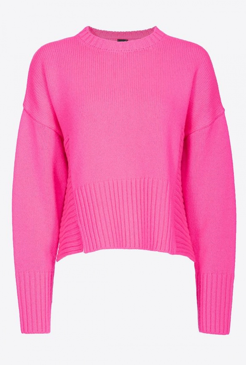 Pinko Wool And Cashmere Sweater PINK LIGHTNING | SN-PKO33545