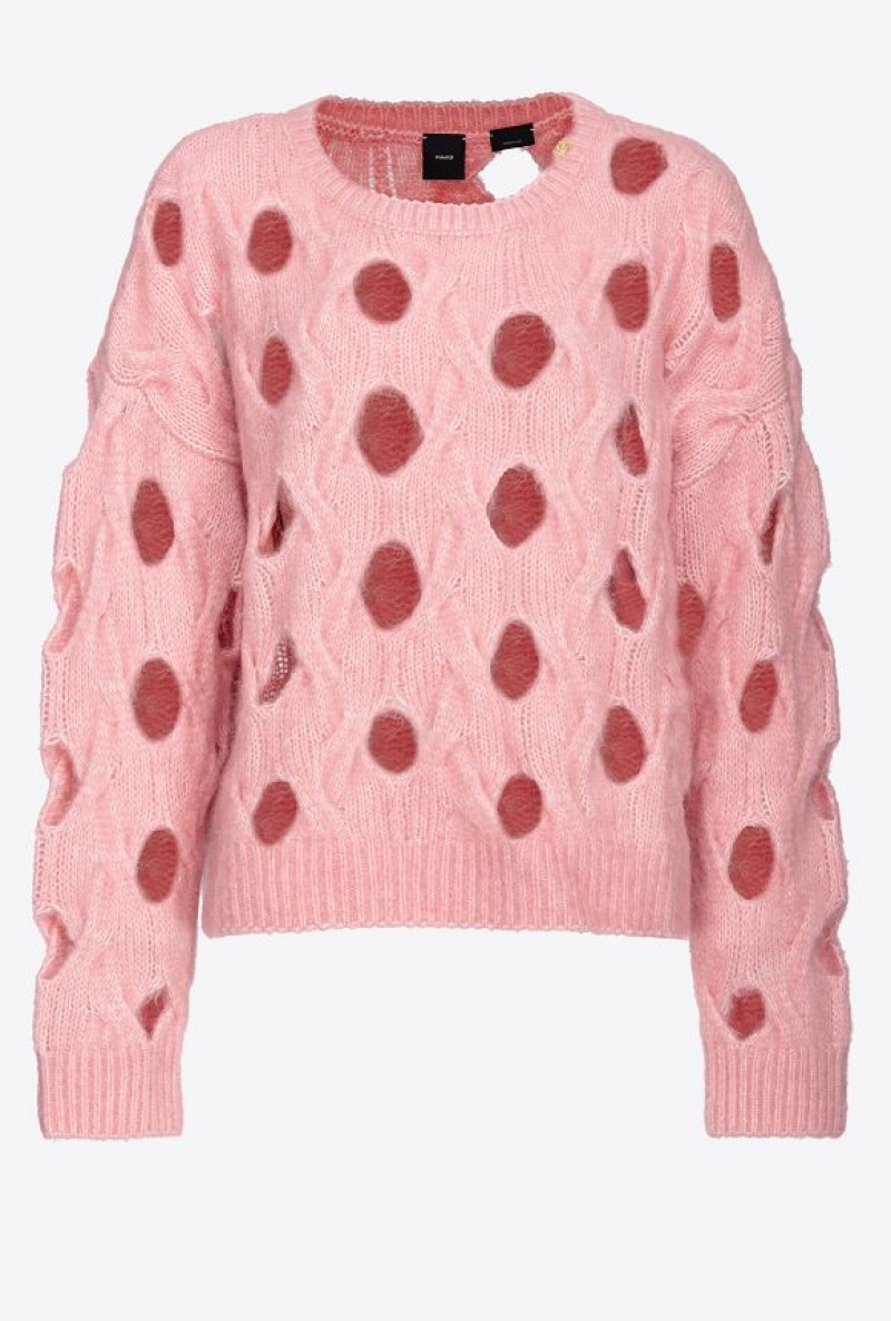 Pinko Wool-blend Sweater With Openwork PEONY | SN-PKO33503